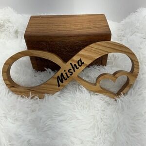 Memorial Personalized Wooden Infinity Symbol - loss grief OS